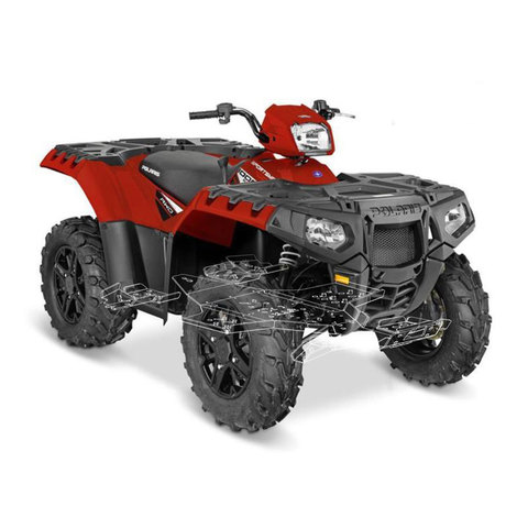 Пластиковая защита KTZ для квадроцикла Polaris Sportsman Tourign 570/850/1000 (2017+)