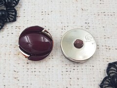 Пуговицы костюмные, d 2,4 см, вишнёвый