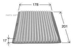 Фильтр салонный VIC  AC-302E