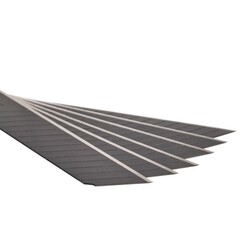 19-2-403 Лезвия сменные для резака, 18 х 100 мм, воронёные, 14 сегментов, SK5, 10 шт. (РемоКолор)