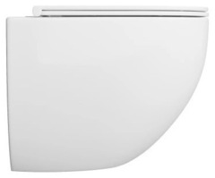 Унитаз подвесной Grossman GR-4498SQC Tornado безободковый с тонким сиденьем 520x360x400