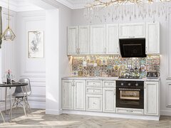 Прямая модульная кухня Шале-01 White Dreamline - Белый 2140*2200*600