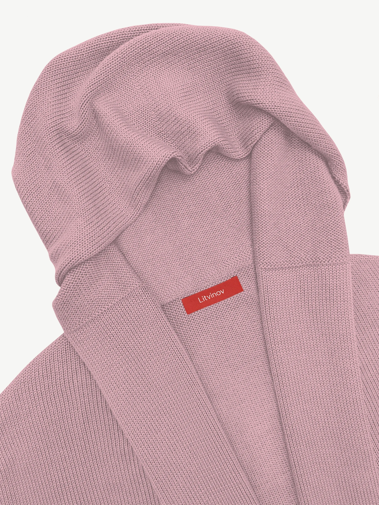 Кардиган с капюшоном из мягкой шерсти