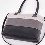 Сумка Саломея 398 мульти итальянский серо-черный