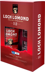 Виски Лох Ломонд Сингл Молт 12 лет + 2 бокала