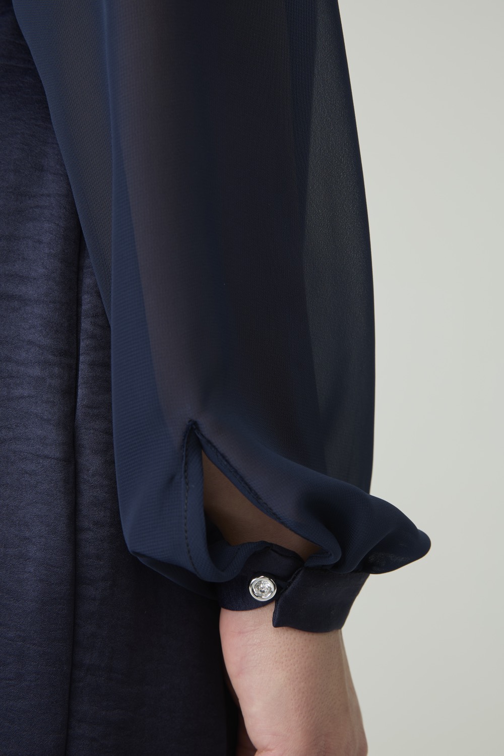 Комбинезон из атласной ткани, синий