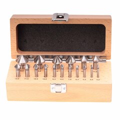 Набор зенковок 90° 4,3-25мм DIN335C 3z HSS 17шт Ruko 102155