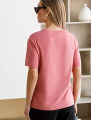 Футболка из фактурного полотна с авторским принтом  D49.071 (118028)