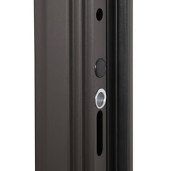 Входная дверь уличная АСД с терморазрывом 3К Сургут муар коричневый / Белый матовый