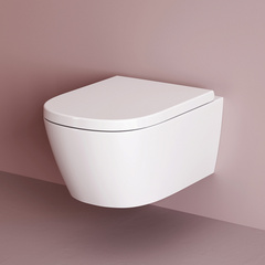 Am.Pm Libre C601901SC Унитаз подвесной торнадо безободковый с сиденьем микролифт, белый фото