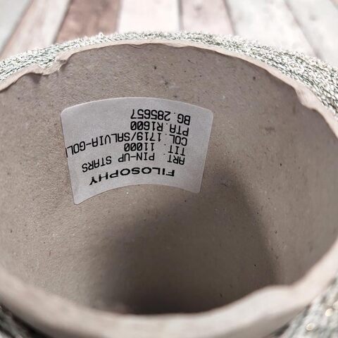 Хлопок фасонный PIN-UP STARS 1100 бело-зеленый с золотом