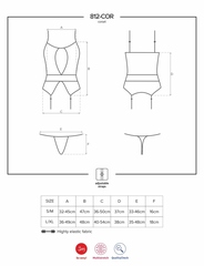 Корсет эротический OBSESSIVE 812 Corset