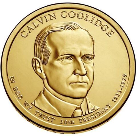 1 доллар 30-й президент США Калвин Кулидж 2013 год