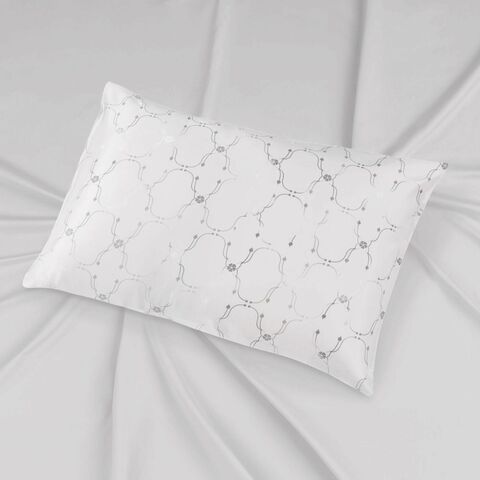 Наволочка 50x70 Mollen Узор жемчужно-белая хлопковая