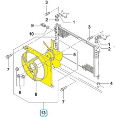 ВЕНТИЛЯТОР ОХЛАЖДЕНИЯ NEXIA NT