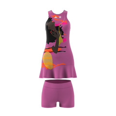 Платье теннисное Adidas Tennis New York Y Dress - semi/pulse/liliac