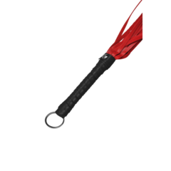 Плетка красная, ручка черная (30 см.)