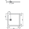 Душевой поддон 80х80 см Ideal Standard Ultraflat S K8214FS