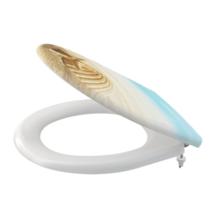 Сидение для унитаза универсальное Softclose, дюропласт, арт. A604 SHELL AlcaPlast фото