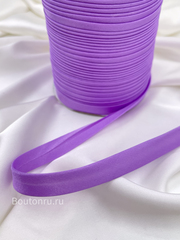 Косая бейка лиловая фиолетовая 15 мм