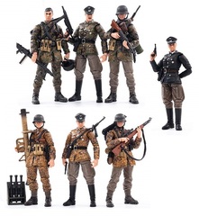 Вторая мировая война набор 7 фигурок Солдаты и Офицеры Вермахта Офицер СС