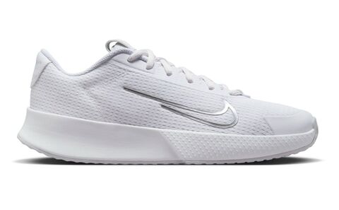 Женские теннисные кроссовки Nike Court Vapor Lite 2 - white/metallic silver/pure platinum