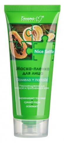 Белита М Nice Selfie Маска-пленка для лица Помело+папайя 60г