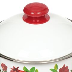 Кастрюля сталь, эмал, 3 л, с крыш, Сиб товары, Гранатовый сок, 1MD181M, индукц