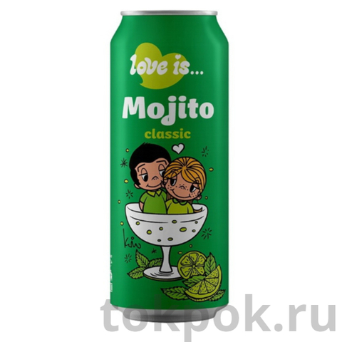 Газированный напиток со вкусом Мохито Love is, 450 мл