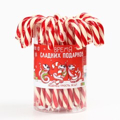 Леденец - трость новогодний «Время сладких подарков», со вкусом вишни