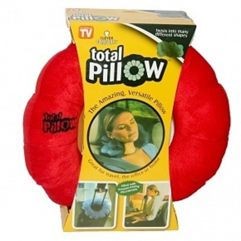 Подушка трансформер для путешествий Total Pillow Тотал-пиллоу красная