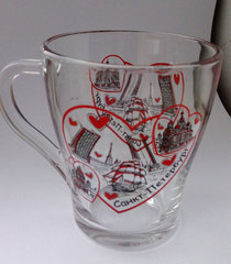 кружка 250 мл стекло с видами Петербурга
