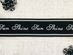 Резинка декоративная, ш. 5 см, чёрный