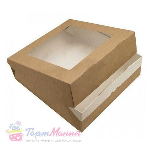 Коробка крафт ECO TABOX  200*200*50 ( опт 50 шт)