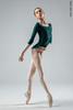 2 Sleeves leotard | bottle_green