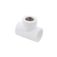 Тройник комбинированный ПП 40-1 1/4'' PN 25, под ключ, с внутренней резьбой, белый, РосТурПласт 10750