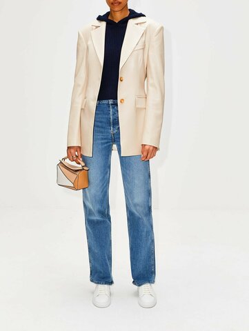 Сумка на плечо Loewe Puzzle Mini коричнево-бежевый