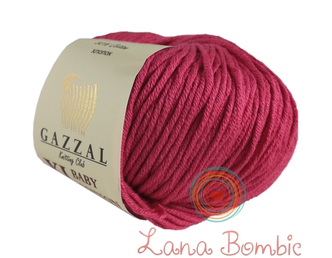 Пряжа Gazzal Baby Cotton XL 3415 малина