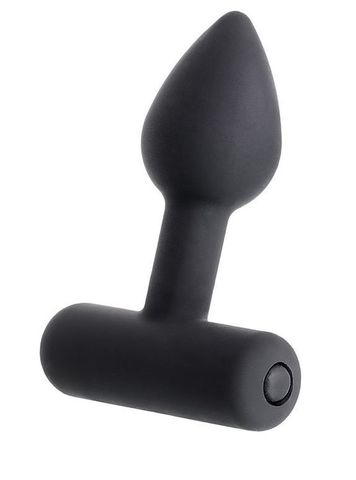 Чёрная анальная мини-вибровтулка Erotist Shaft - 7 см. - Erotist Adult Toys 541312