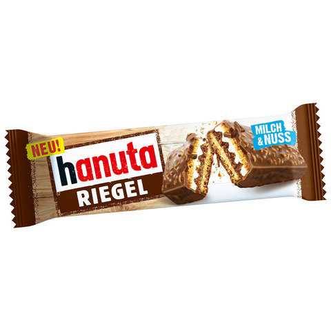 Hanuta Riegel с шоколадом и орехами 34,5 гр