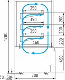 фото 5 Витрина кондитерская POLUS KC70 VV 1,3-1 STANDARD 0102-0109 (ВХСв-1,3д Carboma Cube Люкс) на profcook.ru