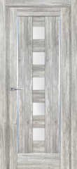 Дверь PSL-34 / Цвет Сан-ремо серый / белый сатинат / Двери PROFILO PORTE