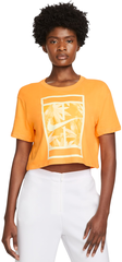 Женская теннисная футболка Nike Dri-Fit Slam Crop Top - sundial