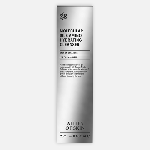 ALLIES OF SKIN Molecular Silk Amino Hydrating Cleanser Очищающий увлажняющий гель с аминокислотами шелка, 25 мл