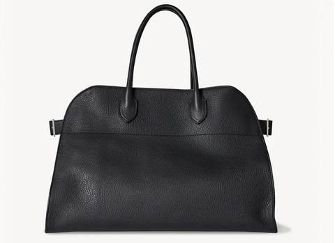 Кожаная сумка The Row Margaux, черный