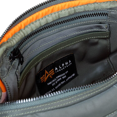Сумка Alpha Industries Nylon Messenger Bag Field Grey (Серый)