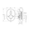 Смеситель встраиваемый на 2 потребителя Ideal Standard Melange A4275AA