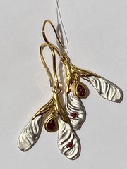 Крылатки (серьги из серебра)