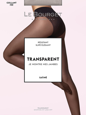 Колготки Transparent Satine 15 Resistant Slipe Le Bourget