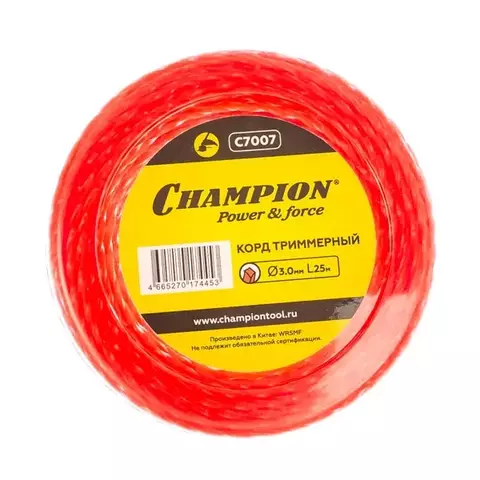 Леска 3,0мм 25м витой квадрат Twisted Square Champion в интернет-магазине ЯрТехника